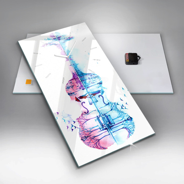 Vertical wall clock Cello Park Lake