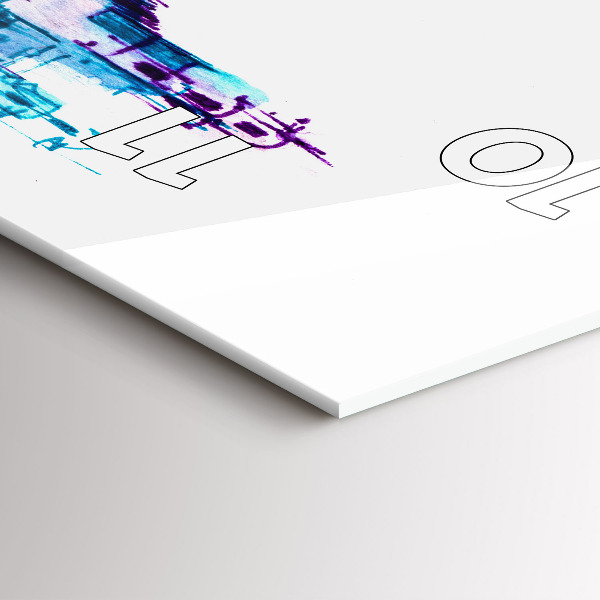 Vertical wall clock Cello Park Lake