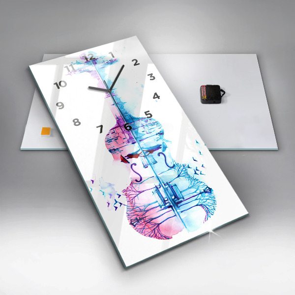 Vertical wall clock Cello Park Lake