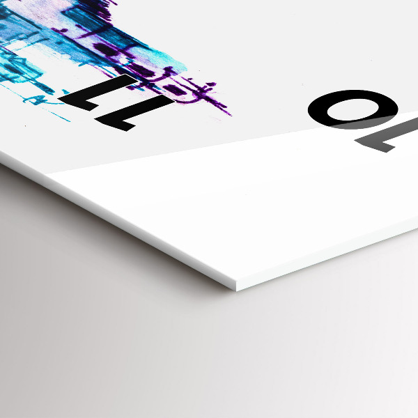 Vertical wall clock Cello Park Lake