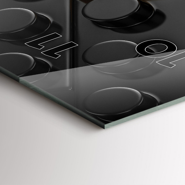 Vertical wall clock Toy blocks