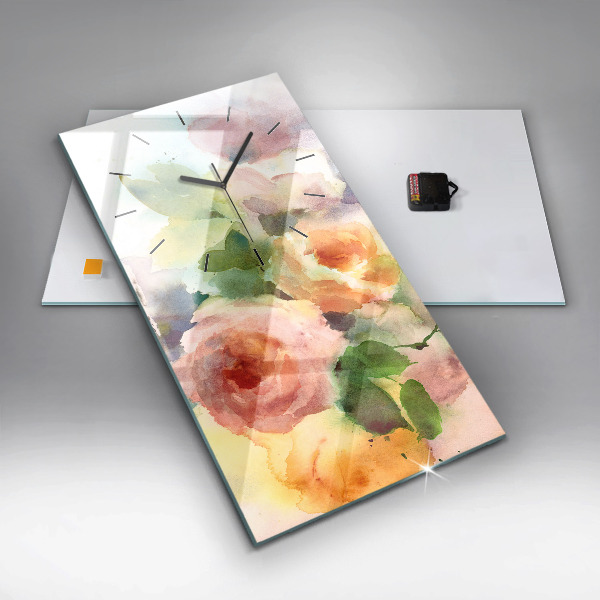 Vertical wall clock Visualization of Nature