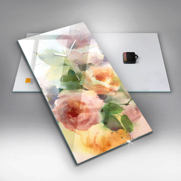 Vertical wall clock Visualization of Nature