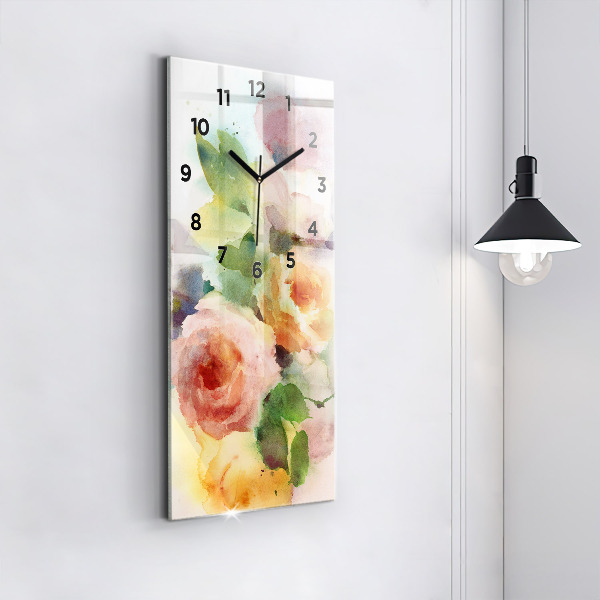 Vertical wall clock Visualization of Nature