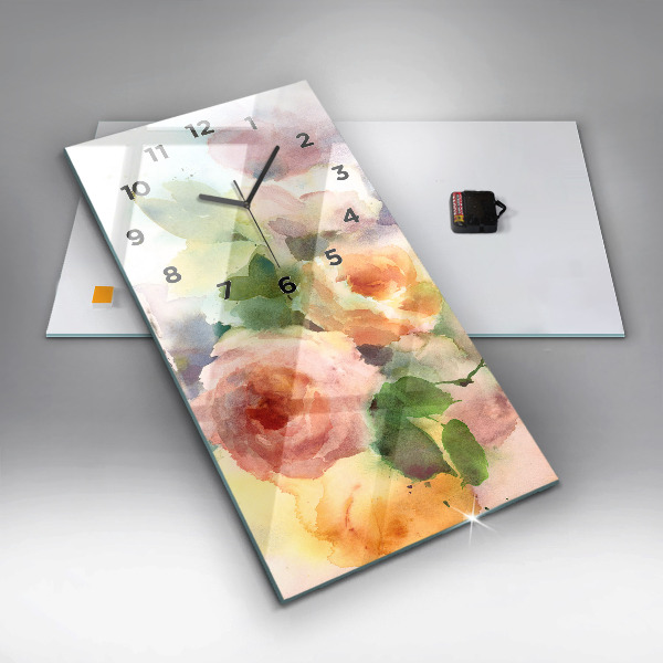 Vertical wall clock Visualization of Nature