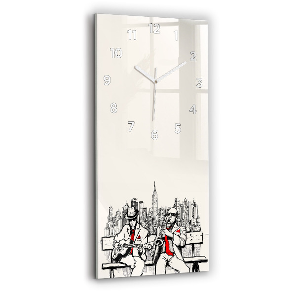 Vertical wall clock Jazz in New York