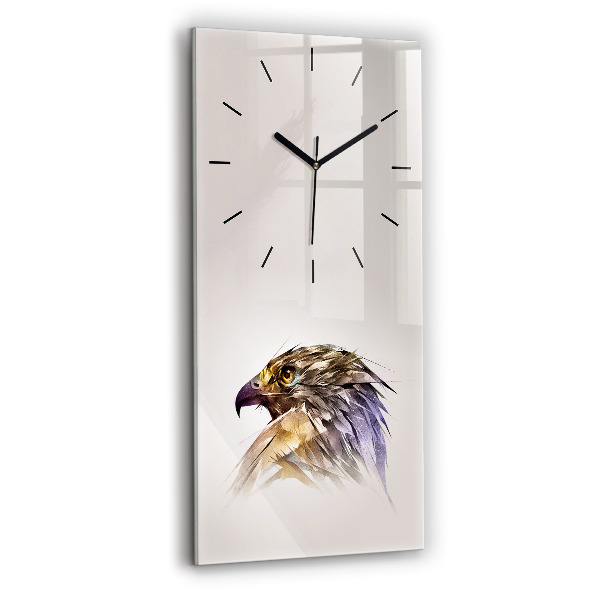 Vertical wall clock Bird of Predation
