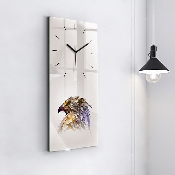 Vertical wall clock Bird of Predation