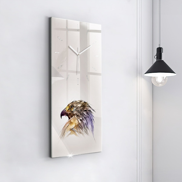 Vertical wall clock Bird of Predation