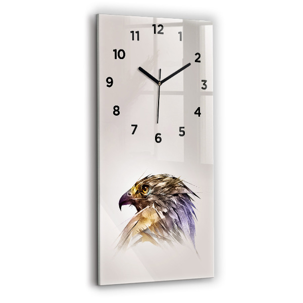Vertical wall clock Bird of Predation