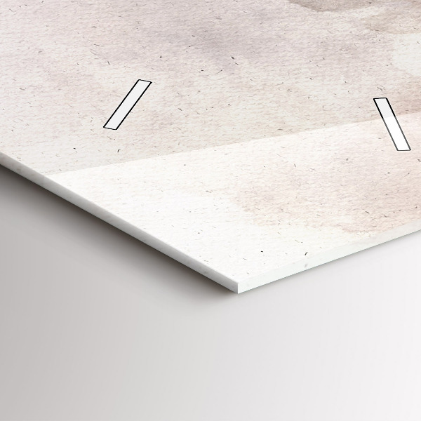 Vertical wall clock Abstract faces