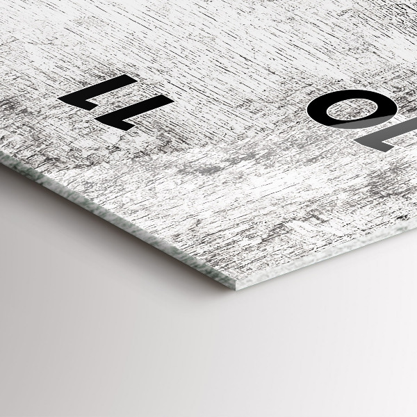 Vertical wall clock Ornamental plants