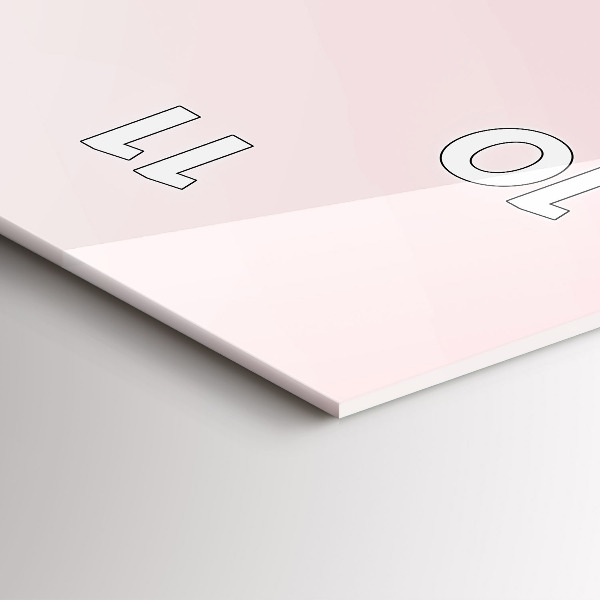 Vertical wall clock The inscription Love yourself