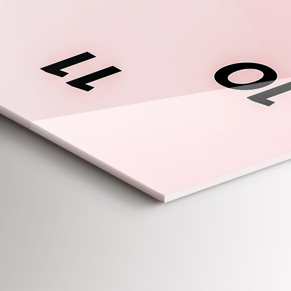 Vertical wall clock The inscription Love yourself