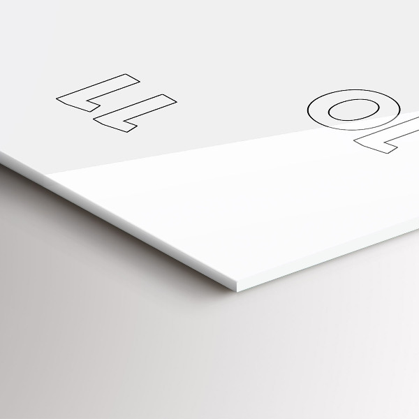 Vertical wall clock The inscription Be yourself