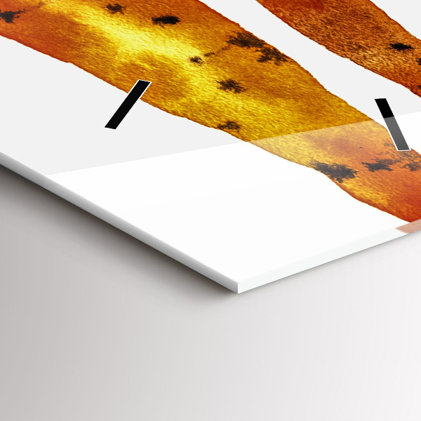 Vertical wall clock Carrot illustration