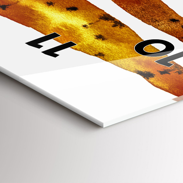 Vertical wall clock Carrot illustration