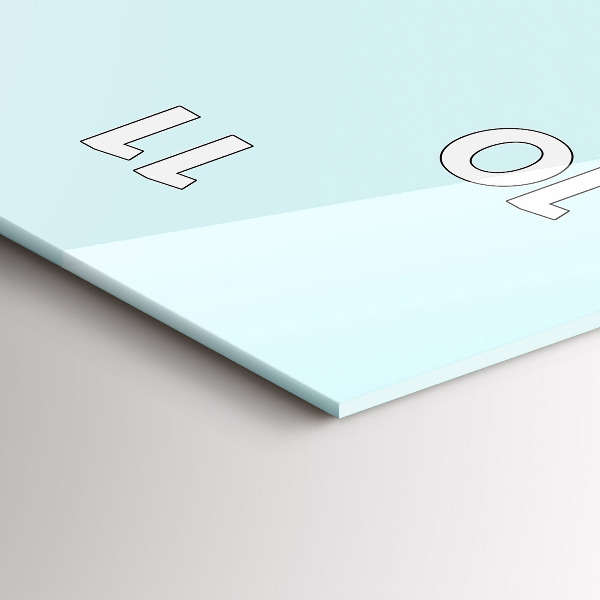 Vertical wall clock Funny cat with glasses