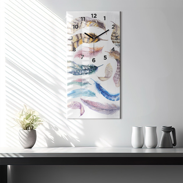 Vertical wall clock Retro art illustration