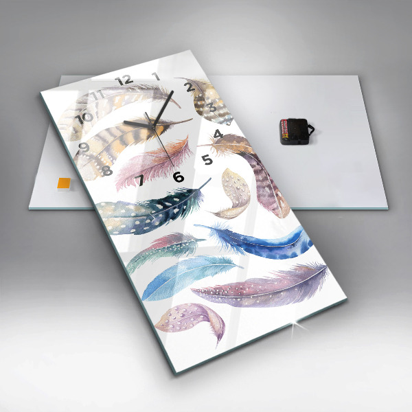 Vertical wall clock Retro art illustration