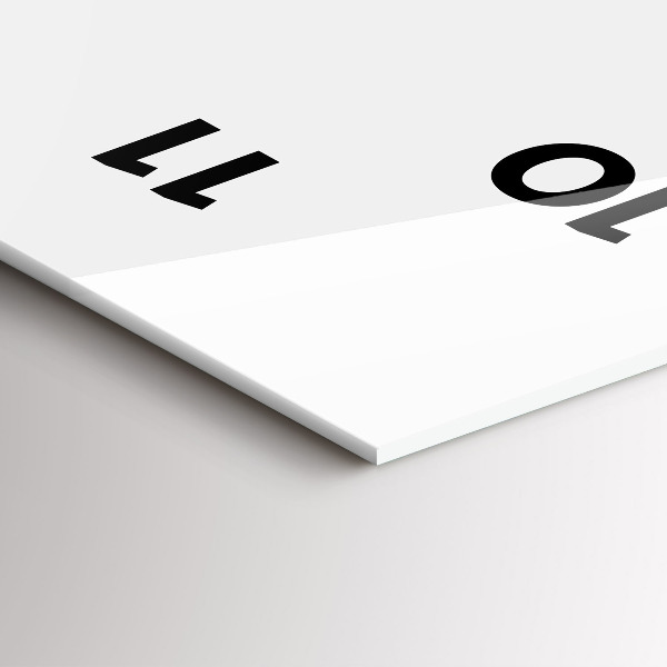 Vertical wall clock Sketch of the old town of Poznań