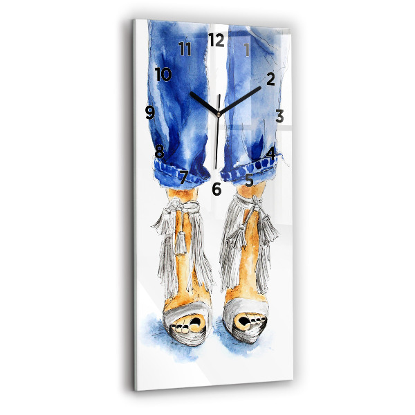 Vertical wall clock Women's High Heels