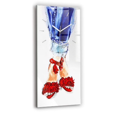 Vertical wall clock Women's High Heels
