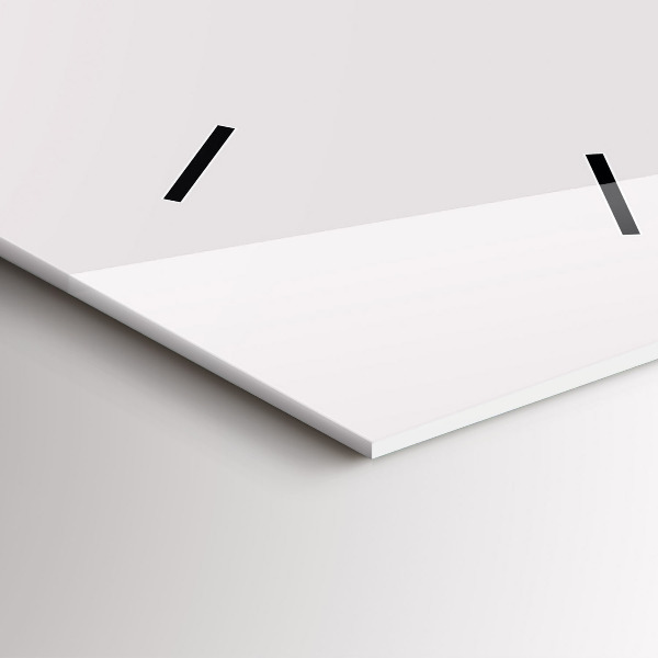 Vertical wall clock Rhinoceros line art