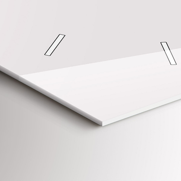 Vertical wall clock Rhinoceros line art