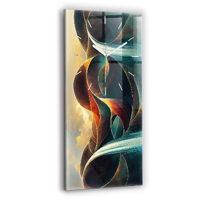 Vertical wall clock Flowing Waterfall