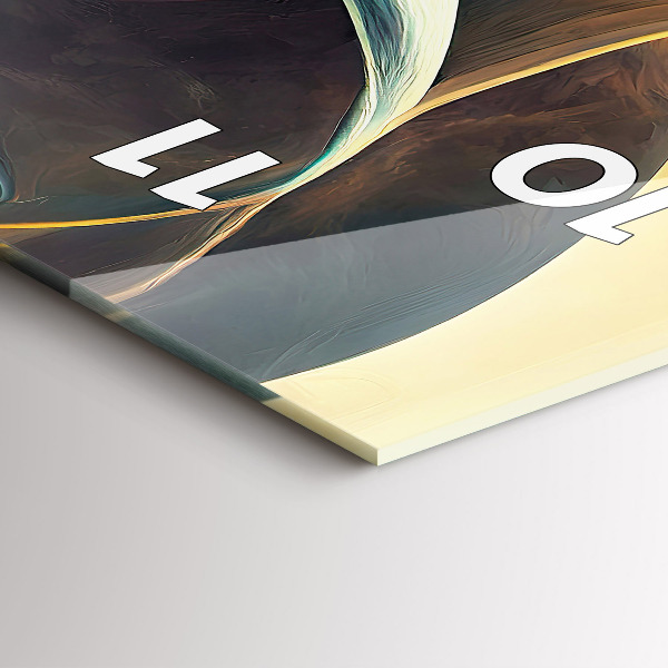 Vertical wall clock Flowing Waterfall