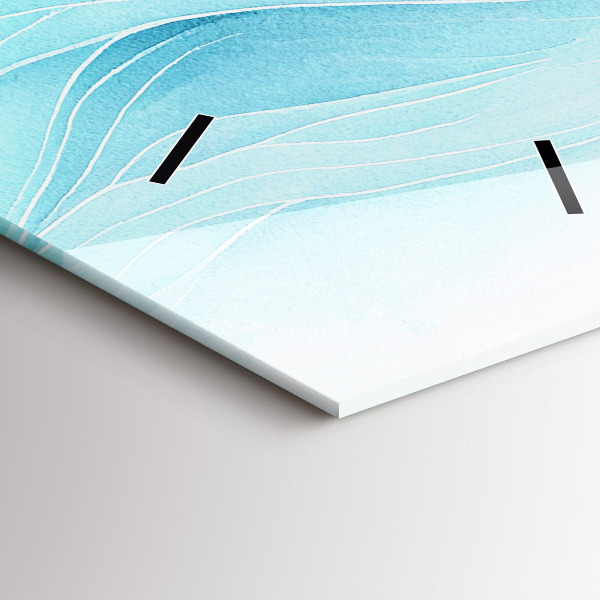 Vertical wall clock Blue clouds