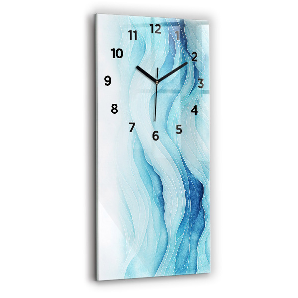 Vertical wall clock Blue clouds