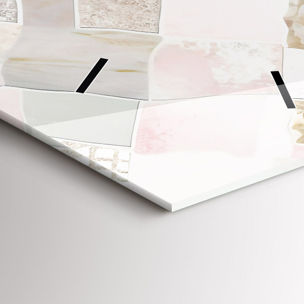 Vertical wall clock Colored tiles