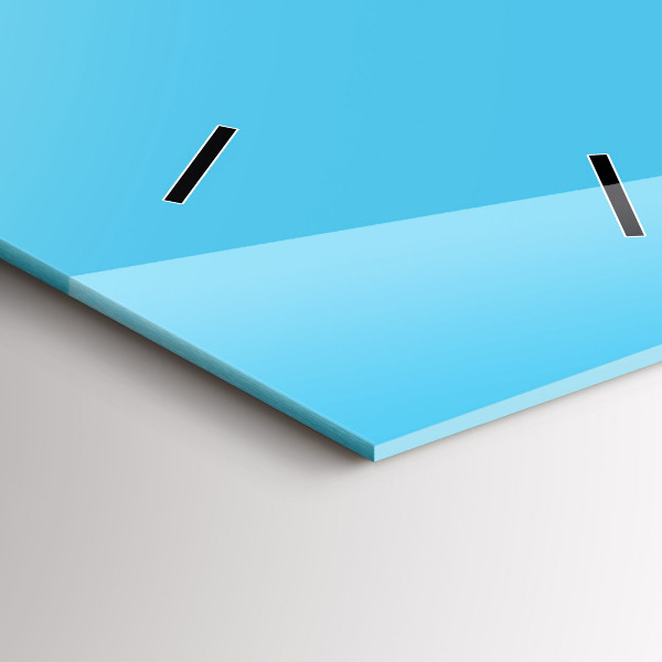 Vertical wall clock Light bulb drawing