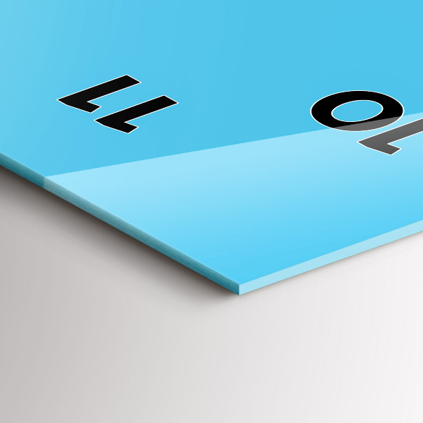 Vertical wall clock Light bulb drawing