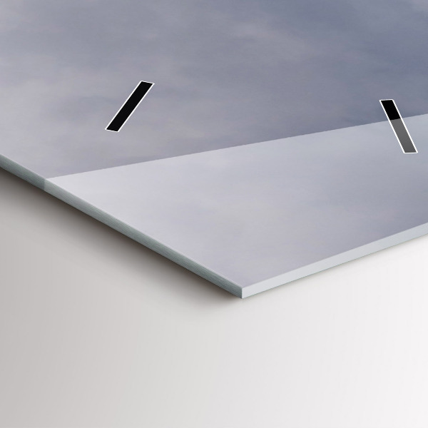 Vertical wall clock Rocky Mountains