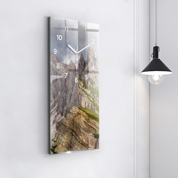 Vertical wall clock Rocky Mountains