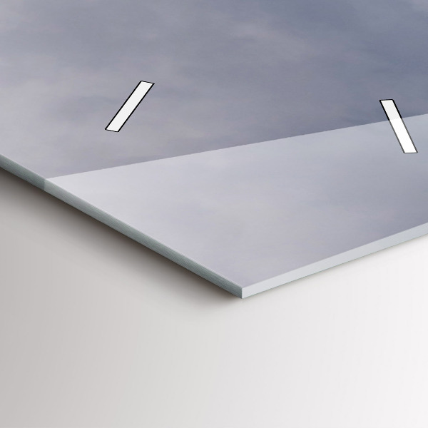 Vertical wall clock Rocky Mountains