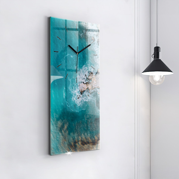 Vertical wall clock Fjords in Costa Blanca