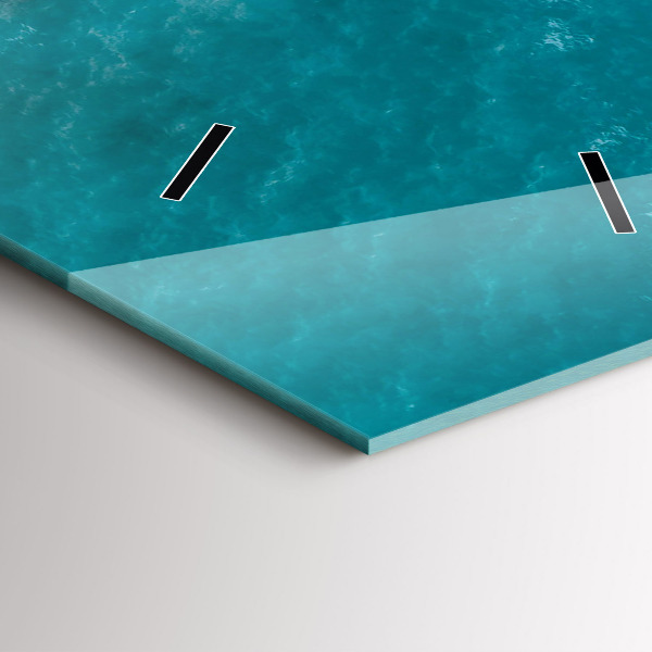 Vertical wall clock Fjords in Costa Blanca