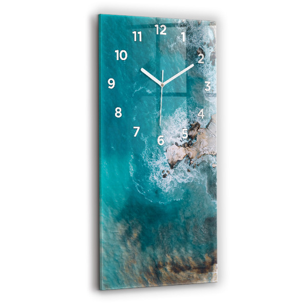 Vertical wall clock Fjords in Costa Blanca