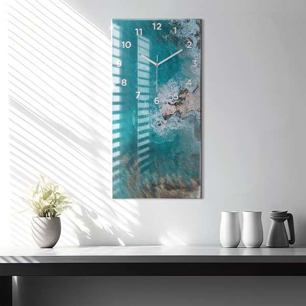Vertical wall clock Fjords in Costa Blanca