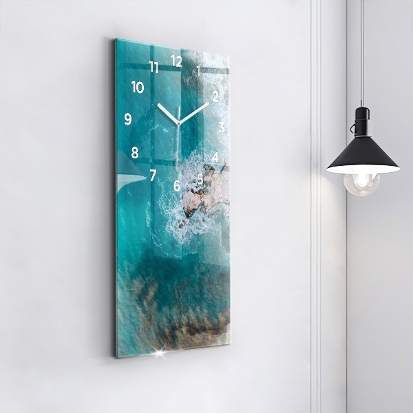 Vertical wall clock Fjords in Costa Blanca