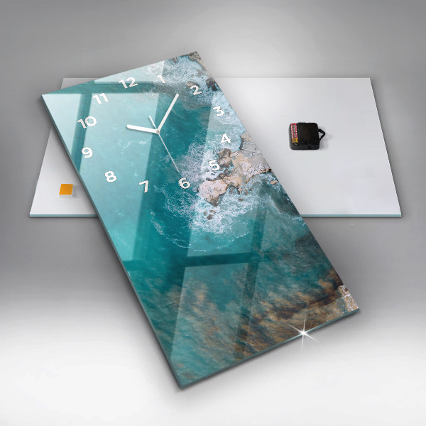 Vertical wall clock Fjords in Costa Blanca