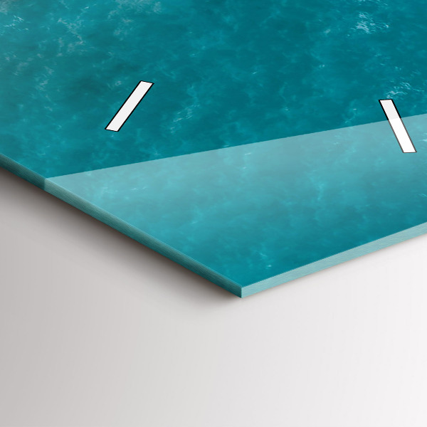 Vertical wall clock Fjords in Costa Blanca