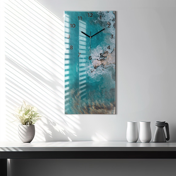 Vertical wall clock Fjords in Costa Blanca