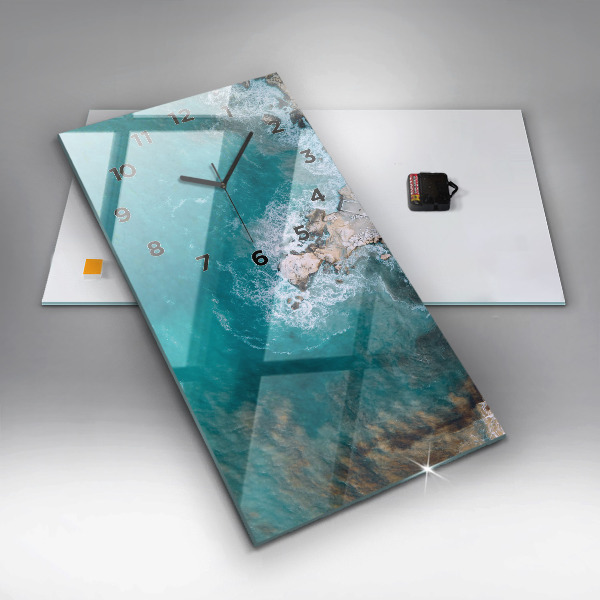 Vertical wall clock Fjords in Costa Blanca