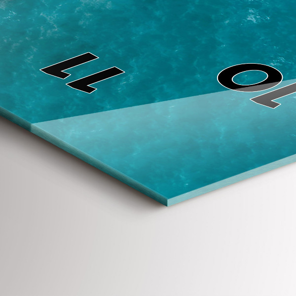 Vertical wall clock Fjords in Costa Blanca