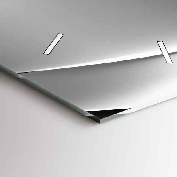 Vertical wall clock Silver abstraction